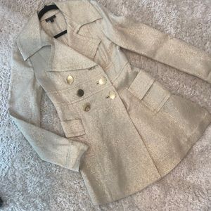 Gorgeous Gold Embellished Dress Coat🎄